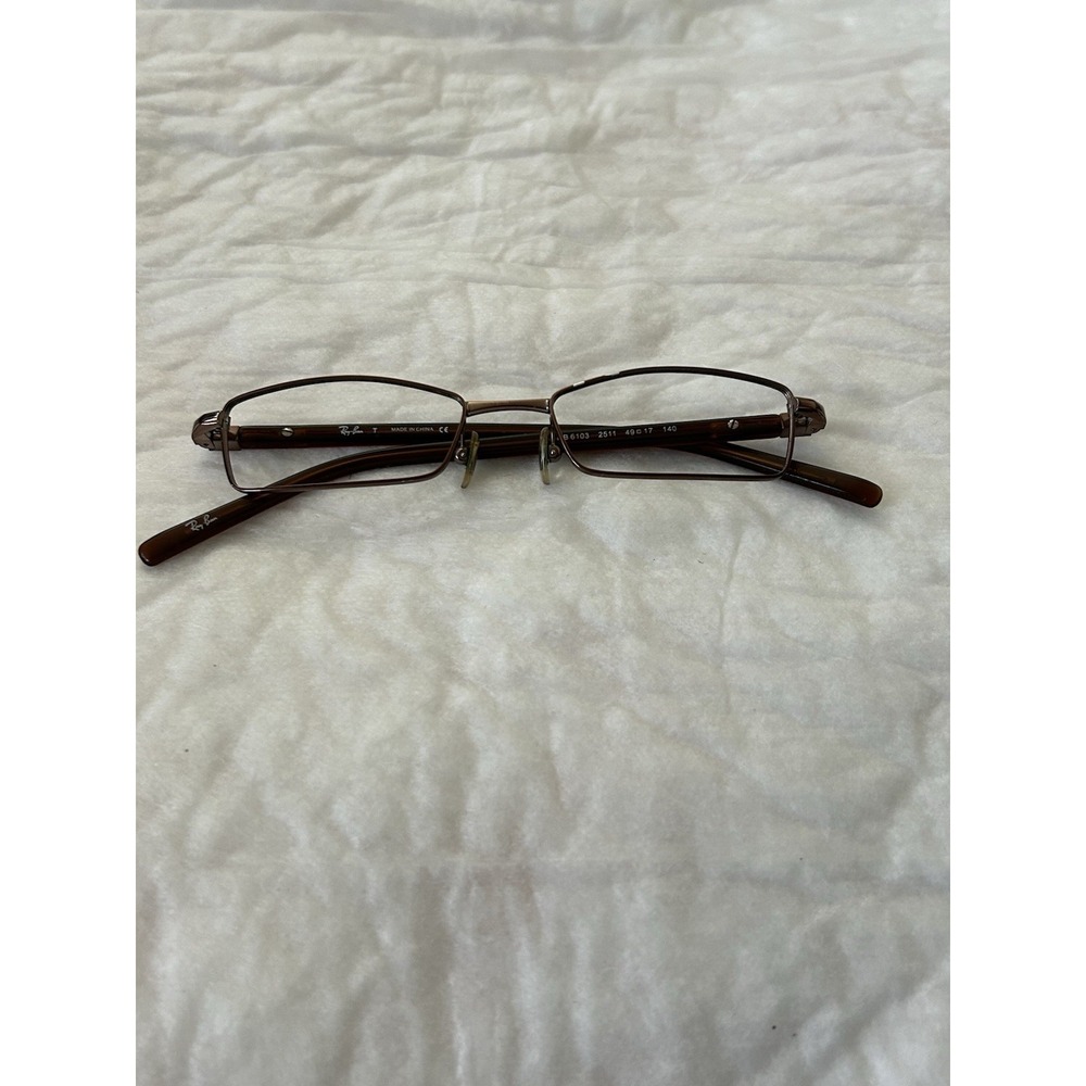 Ray Ban RB6103 2511 Eyeglasses 49-17-140 Brown Flex Hinge - Frames Only